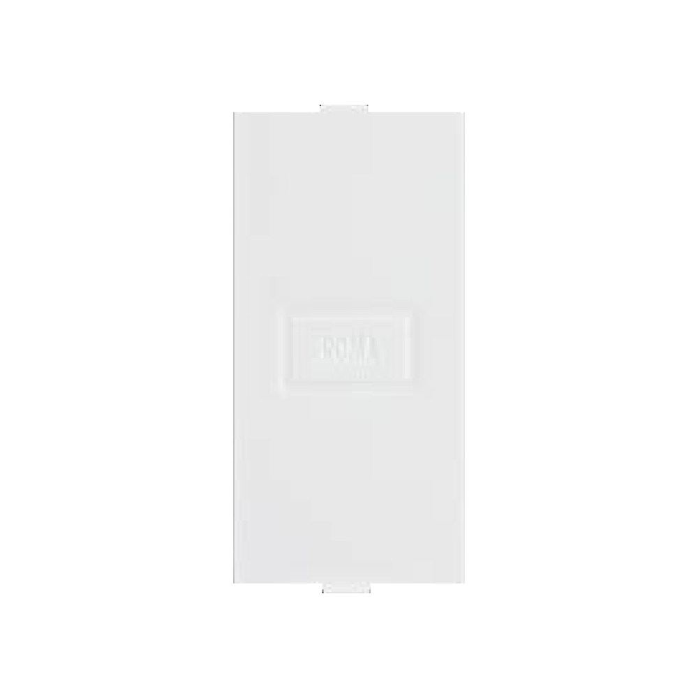 Anchor Roma Blank Plate, White, 1 Module, 1 Packet(2 nos)