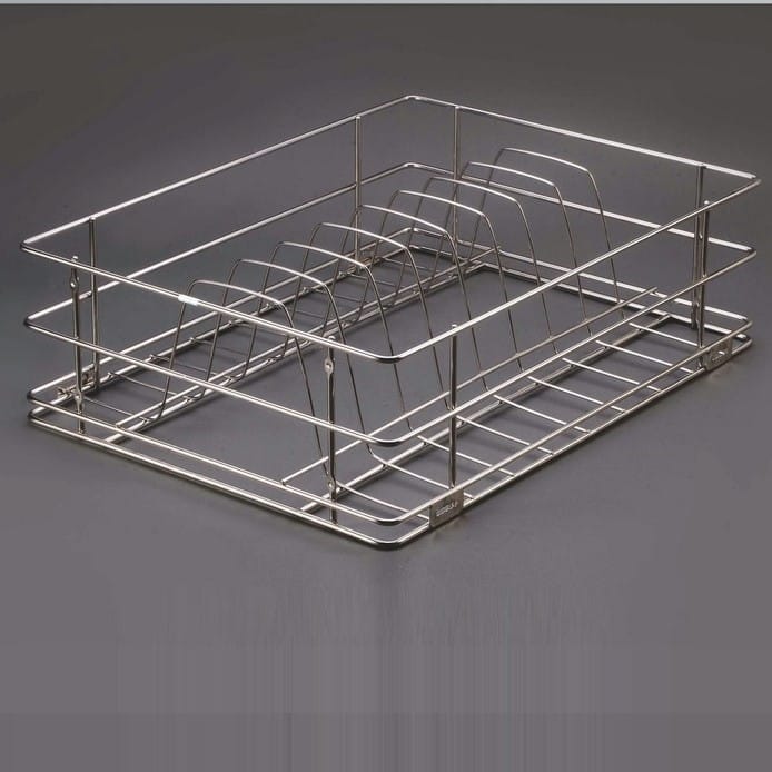 Ebco Plate Kitchen Basket, SS304, 150mm Height, 505mm Depth
