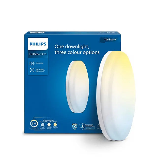 Philips Full Glow 3-in-1 Surface Light (Tunable), Round